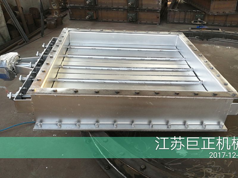 方形擋板門（寬8m）完工，待包裝