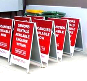 中空板雙面廣告架 雙面海報架